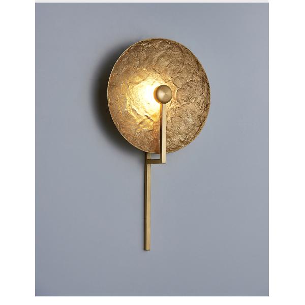 Simple post-modern bedside wall lamp full luxury hotel decoration villa corridor copper wall light(WH-OR-253)