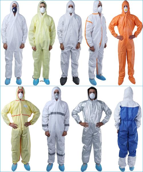 Waterproof Chemical Resistant Safety Protective Clothing Microporous Type 5&6 Disposable Coverall
