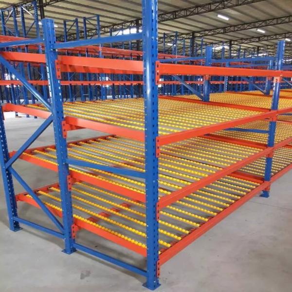 Cold Chain Gravity Carton Flow Shelving Anti Condensation With Cold Resistant Rollers