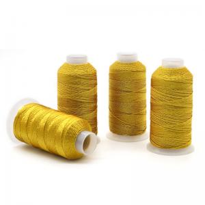 China Directly Sell Polyester Metallic Yarn Embroidery Machine Threads for Jewelry Findings wholesale