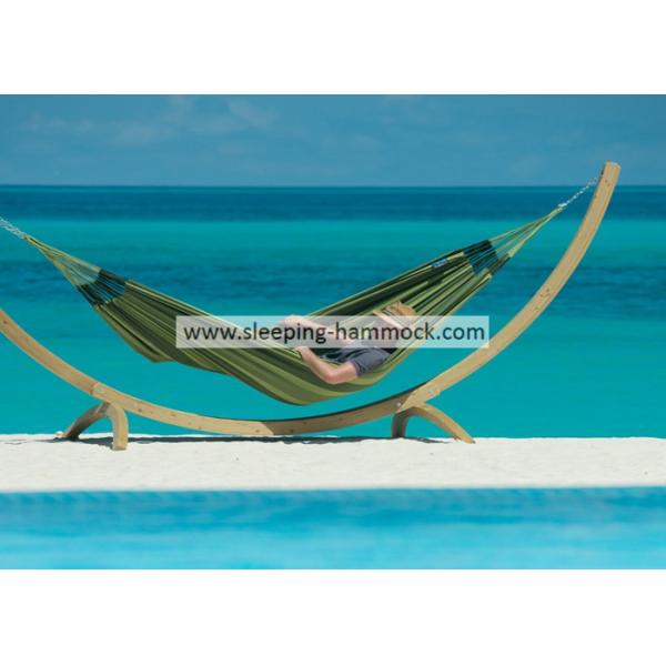 Large Hammock Hanging Accessories ,15 Foot Double Wooden Arc Hammock Stand Solid Russian Pine