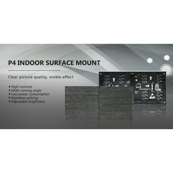 High Brightness P4 Indoor Led Advertising Display Screen With CE Rosh FCC