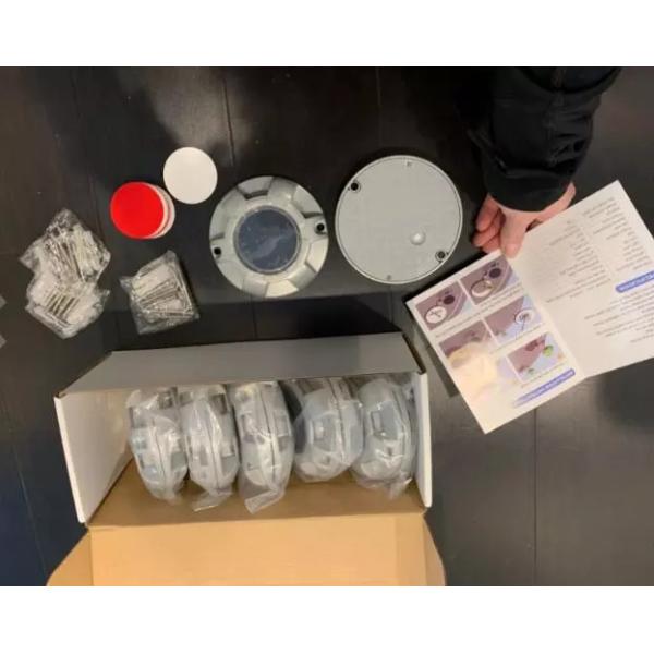 Aluminum Outdoor Solar LED Landscape Dock Light Decorative Solar Deck Light For Garden Lawn