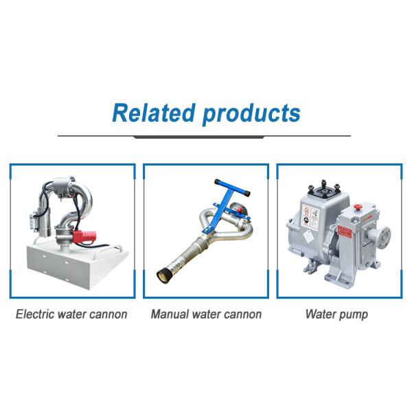 High Flow Water Cannons on Water Truck 24V Fixed Cannon with External Electric Battery Capacity