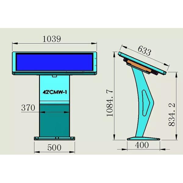 Powder Coating 1080P 500 Nits Android Digital Signage 4096*4096