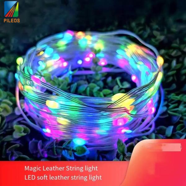 Full Color String Lights Outdoor Christmas Lights IP65 Waterproof For Atmosphere