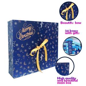 OEM Recyclable Christmas Countdown Gift Box , Leakproof Empty Advent Calendar