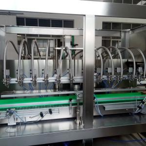Stainless Steel Edible Oil Filling Line , China Sauce Bottling Equipment