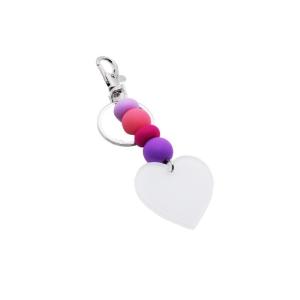 Heart Shape Sublimation Acrylic Keychains Blanks 120*40mm Customizable