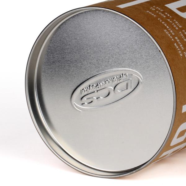 Various Size Gold / Silver / Black Metal Cap Tin Can Lid For Paper Can Packaging