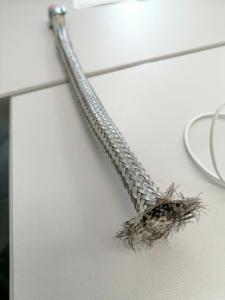 Ni80Cr20 Tinned Copper Braided Sleeving Abrasion Resistant Alloy Braided Sleeve