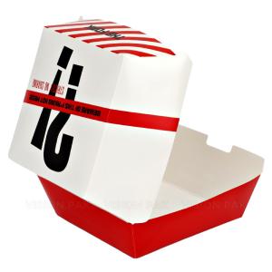 China Biodegradable Paperboard Food Packaging Hamburger Patty Box Custom wholesale