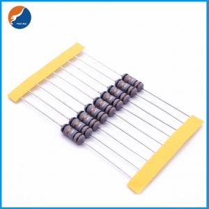 China 1 / 4W-5WS Wirewound Resistor Fuse Body Coating Gray for 0.01Ω-1KΩ wholesale