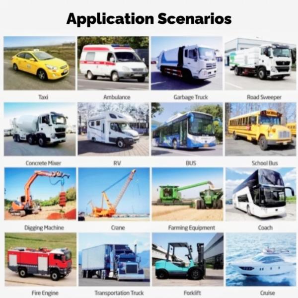 5 Inch Car GPS Monitor HD AHD Digital TFT LCD Small Auto Monitoring System IPS Rear View Display