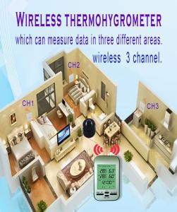 Home Wireless Temperature And Humidity Meter With Clock And Weather Forecast Function