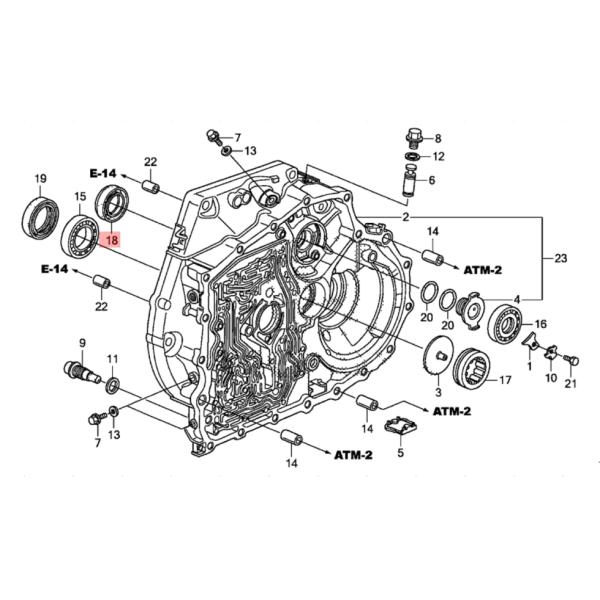 Metal & Rubber Manual Transmission Output Shaft Seal For 91206-PHR-003 Honda Civic