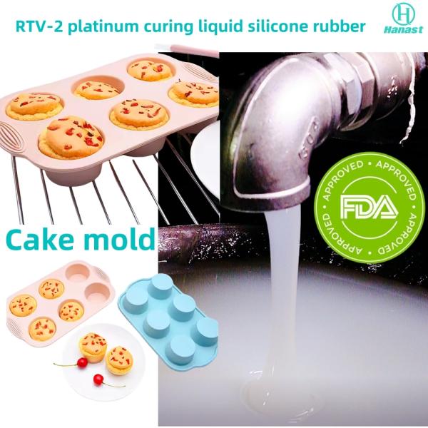 1:1 Platinum Cure Silicone Rubber For Mold Making Odorless Food Grade Liquid Silicone For Candle Coap Cake