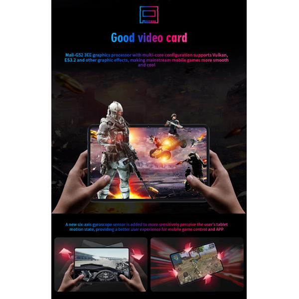 Android 10.0 3C Electronics 10.4 Inch Gesture Touch Dark Mode 4G Full Network Tablet