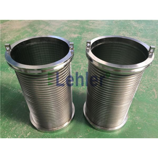 WWE-178 Wedge Wire Filter Elements Long Slit High Flow Rate ISO Certification