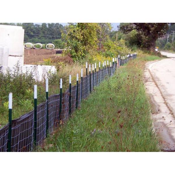 14 Gauge Stainless Steel Silt Fence with Polyethylene Fabric