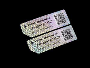 China Unique Shaped Qr Code Hologram Stickers Adhesive Holographic Sticker Labels wholesale