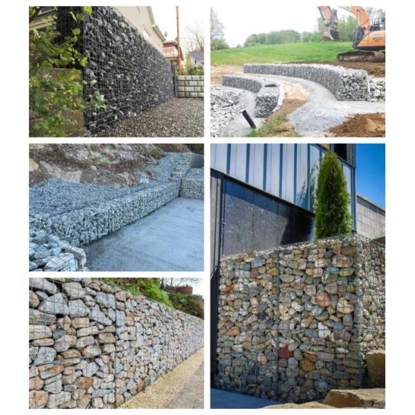 ISO45001 Certified Zn-5 Al Galvanized Welded Wire Mesh Panels with 50x70 Hole Size for Gabion Retaining Wall