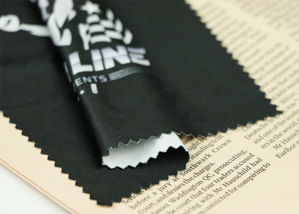 Sports Style Microfiber Glasses Cloth Zigzag Digital Printing One Side