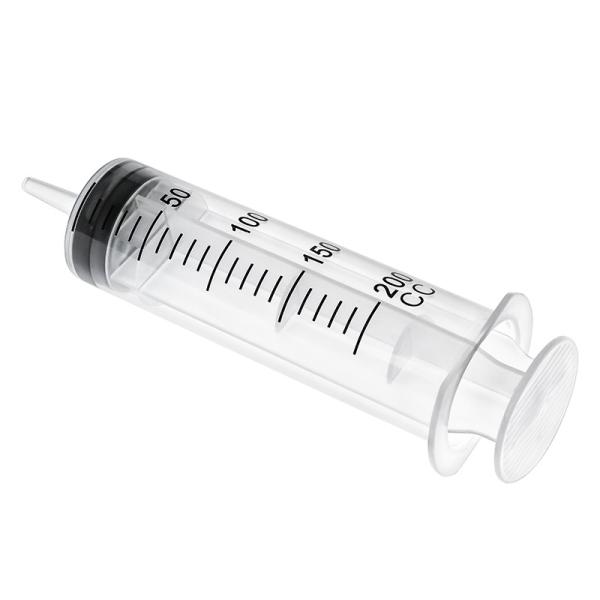 200ml Food Grade Plastic Disposable Syringe With Precise Scale Perfect For Storage And Measurement Of Solutions