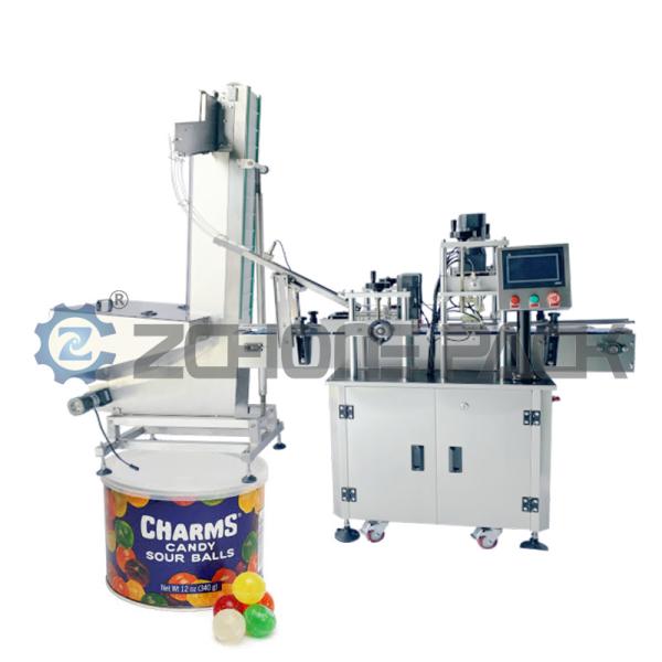 Quality Granular Solid Canning Machine Labeling Machine Bottle Management Machine Multi-Head Scale Filling Line Customized for sale