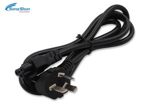 China 6FT Power Cord Cable 18AWG PVC IEC C5 3 Prong AC 0.75mm2 Bare Copper Conductor on sale