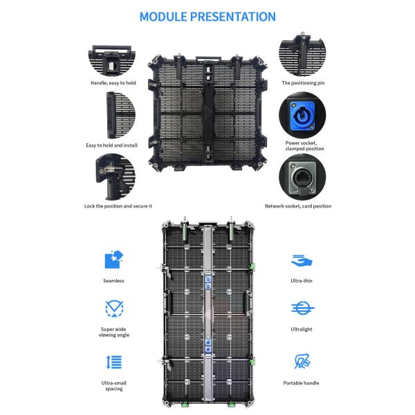 Rental Flexible Transparent LED Film Screen 5600cd/sqm 3D Transparent LED Wall Display
