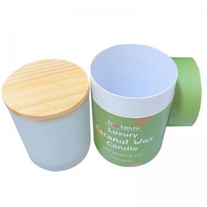 China Cardboard Round Tube Packaging Box  For Tea Light Candle Glass Bottle wholesale