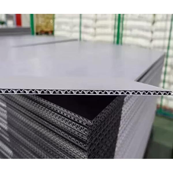 Chemical Resistant Honeycomb Corrugated Sheets Grey Honeycomb Plastic Panels 1220*2440mm