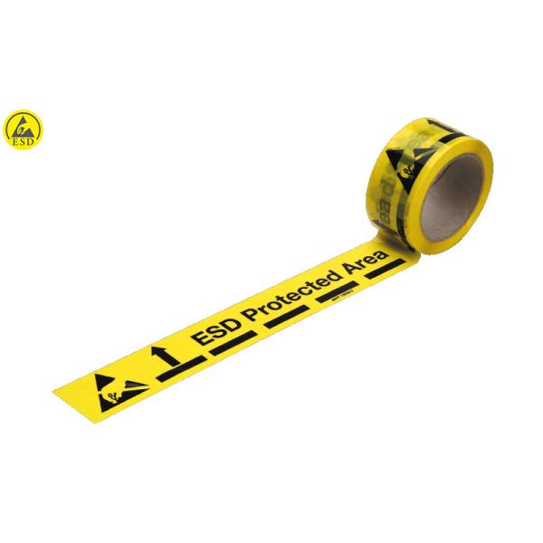 Quality High Adhesive PVC Antistatic ESD Protected Area Warning Tape for sale