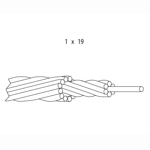 7X19 Galvanized Aircraft Cable Flexible Steel Wire Rope OEM Accpetable with AiSi Standard