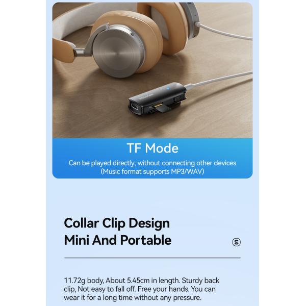 ESSAGER ES-BT09 Female Aux To Bluetooth Adapter 3.5mm 110mAh