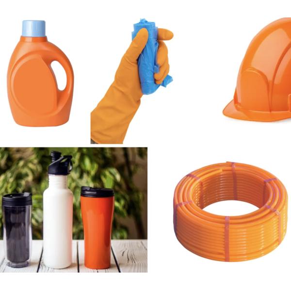 PP PE Plastic Color Concentrate Orange Masterbatch Pellets Customized