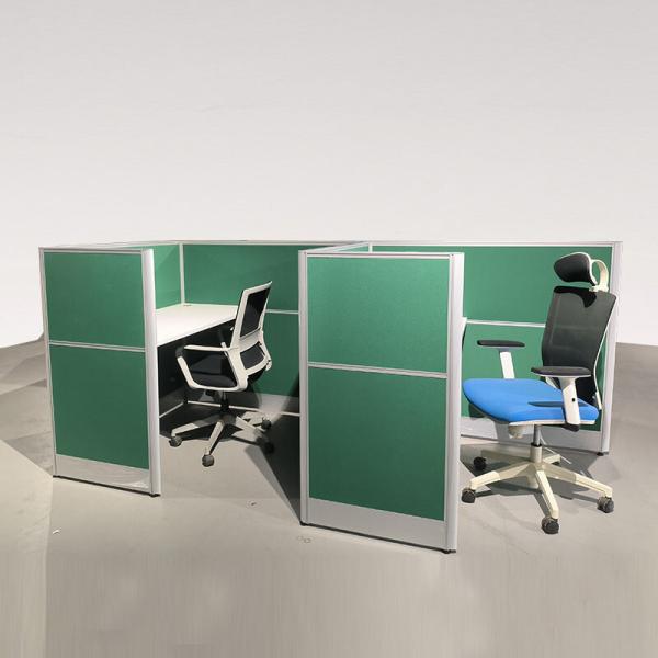 Quality Green Aluminum Computer Office Partition Workstation Computer Desk for sale