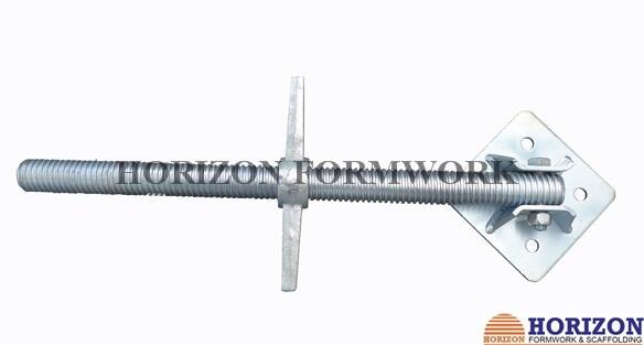 Quality ACME Threads Scaffold Screw Jack , Swivel Screw Jack Adjusting Scaffold Height for sale