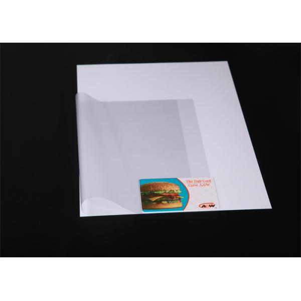 White Plastic Card Sheet 150micron 160micron Matt Surface Credit Card PVC Sheet