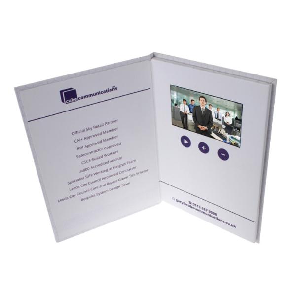 Rechargeable IPS Digital Video Booklet 2GB Memory Direct Mail Video Card