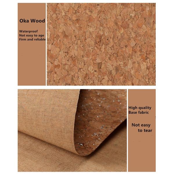 Cork Vegan PU Synthetic Leather Eco Friendly For Handbags Luggage