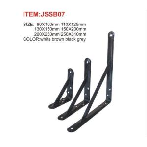 China Black Metal Wall Shelf Brackets Furniture / Construction Hardware Anti Rust on sale