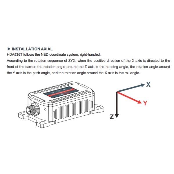 HDA536T 3D inclinometer for excavator 3D guidance system digital MEMS dynamic