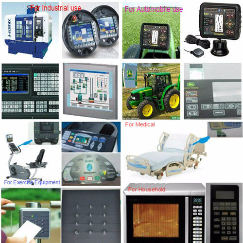 Embossed Tactile Membrane Switch Keypad With 3M55230 Back Adhesive