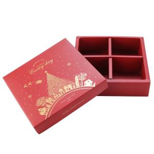 Eco Friendly Red Gift Paper Packaging Boxes