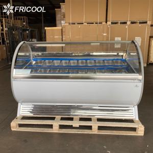China 20 Pans Air Cooling System Countertop Gelato Display Case 450L wholesale