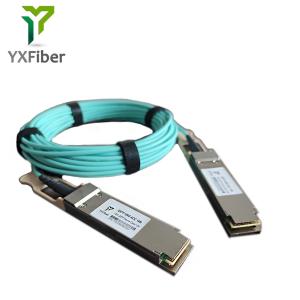 China 100G QSFP28 100GBASE-SR4 10 Meter AOC Active Optical Cable wholesale