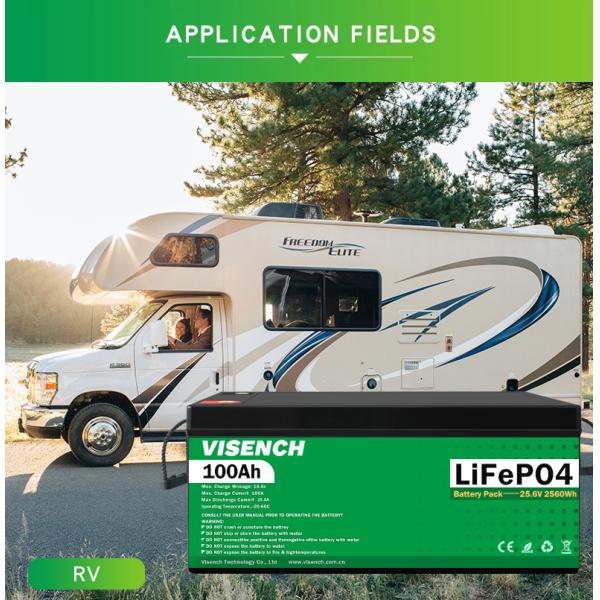 Visench Rechargeable Lithium Ion Batteries 51.2V 100Ah 24 Volt Custom LiFePO4 Battery Pack