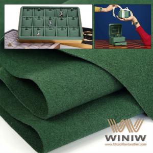 China Odourless Faux Suede Vinyl Leather Show Case Making Material wholesale